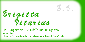 brigitta vitarius business card